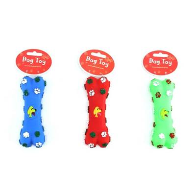 Brinquedo Pawspals Dog Toy Vinil Osso com Patinhas para Cães - Cores Sortidas U