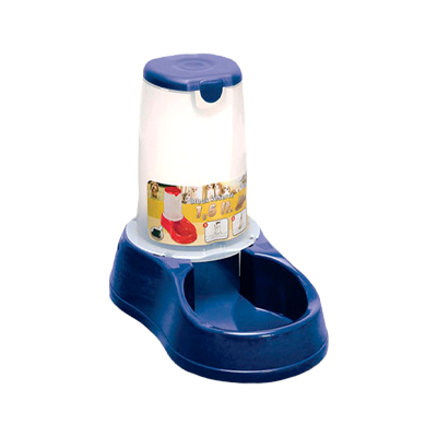 Comedouro Chalesco Azul 1,5L para Cães e Gatos 1,5L