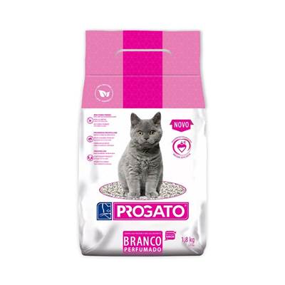 Granulado Higiênico Progato Branco Perfumado para Gatos 1,8kg