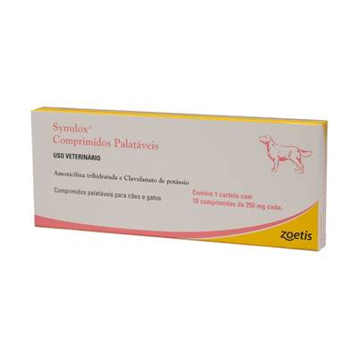 Antibiótico Synulox 250mg 10 comprimidos