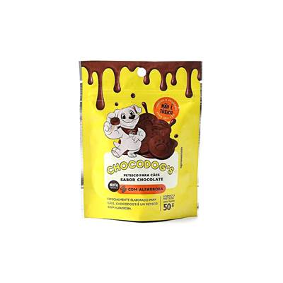 Snack Chocodog para Cães Adultos e Filhotes Pastilha 50g