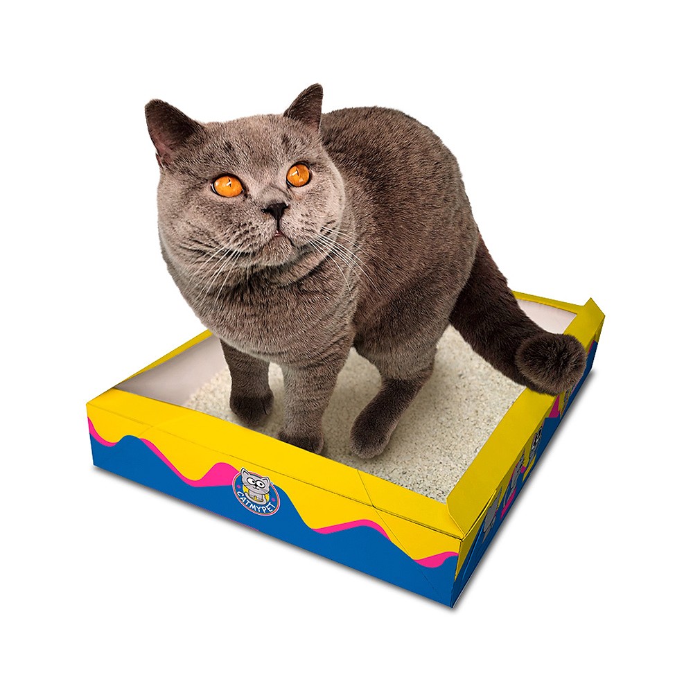 Banheiro Descartável CatMyPet Gatotô com Areia para Gatos