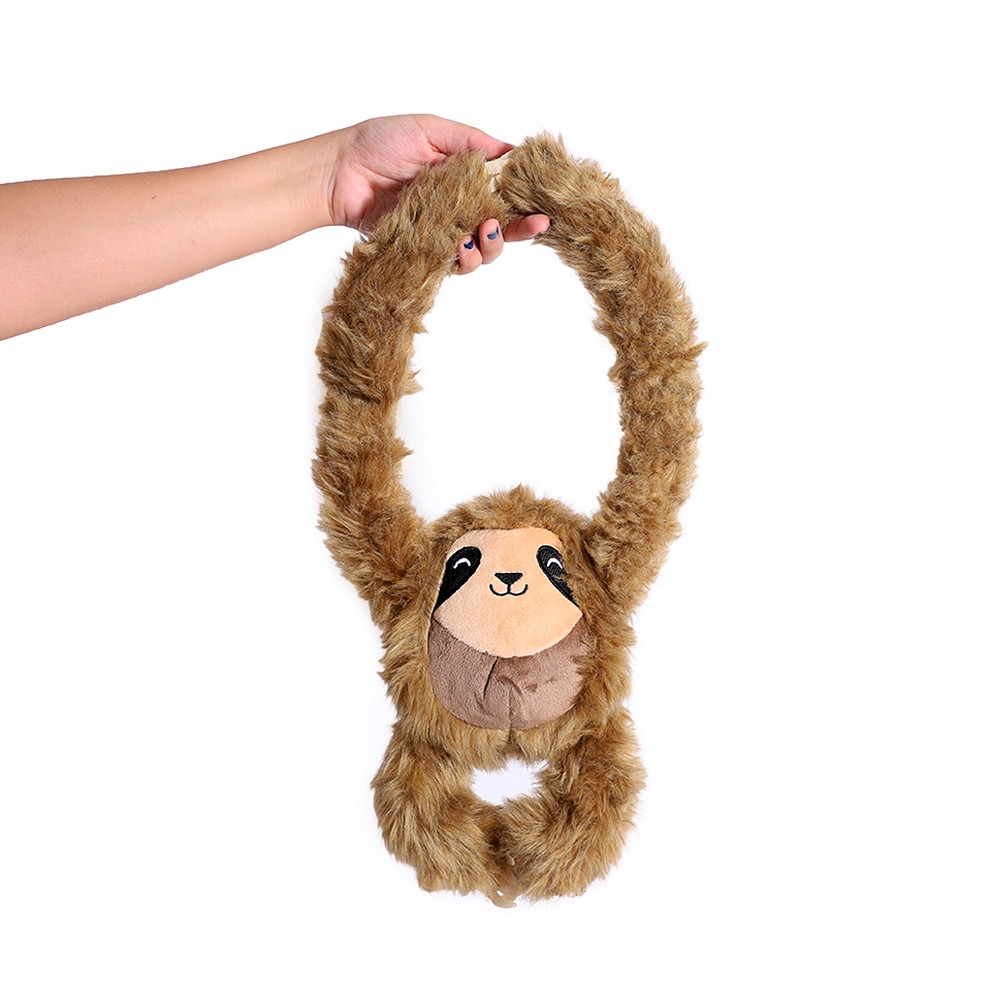 Brinquedo Bicho Preguiça de Pelucia para Cães