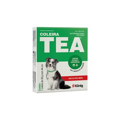 Coleira Antiparasitária Tea para Cães e Gatos 28g