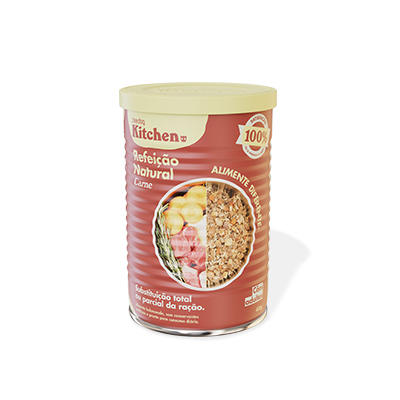 Lata Zee.Dog Kitchen para Cães Adultos sabor Carne - Refeição Natural 400g