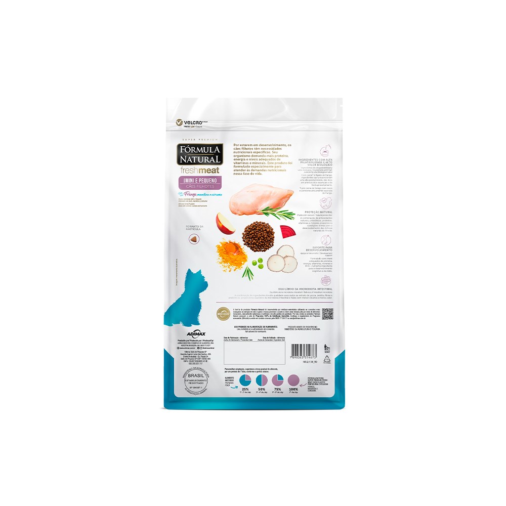 Ração Fórmula Natural Fresh Meat para Cães Filhotes de Porte Mini e Pequeno