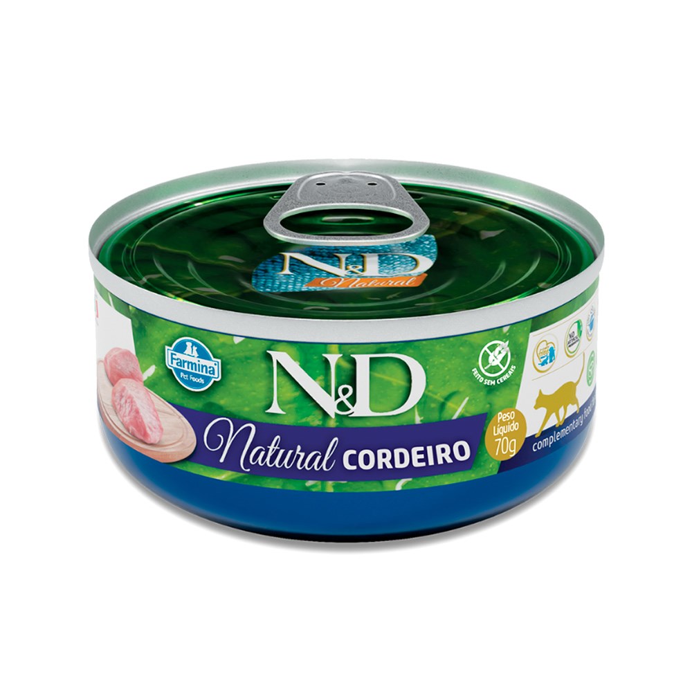 Ração N&D para Gatos sabor Cordeiro
