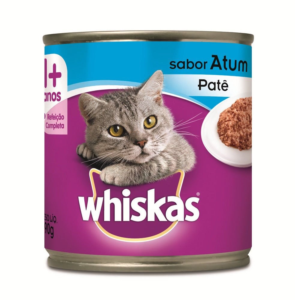 Ração Úmida Whiskas para Gatos Adultos Sabor Atum
