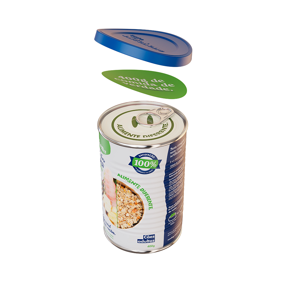 Lata Zee.Dog Kitchen para Cães de Peles Sensíveis - Refeição Natural