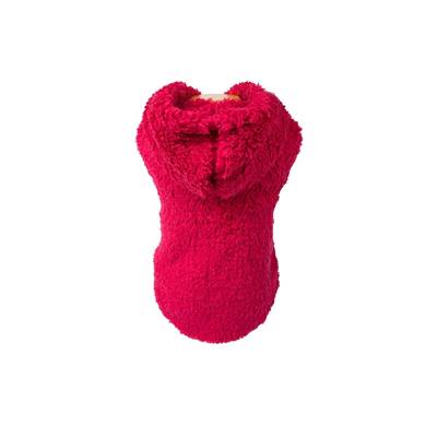 Blusa com Capuz Fábrica Pet Peludinha Rosa para Cães e Gatos G