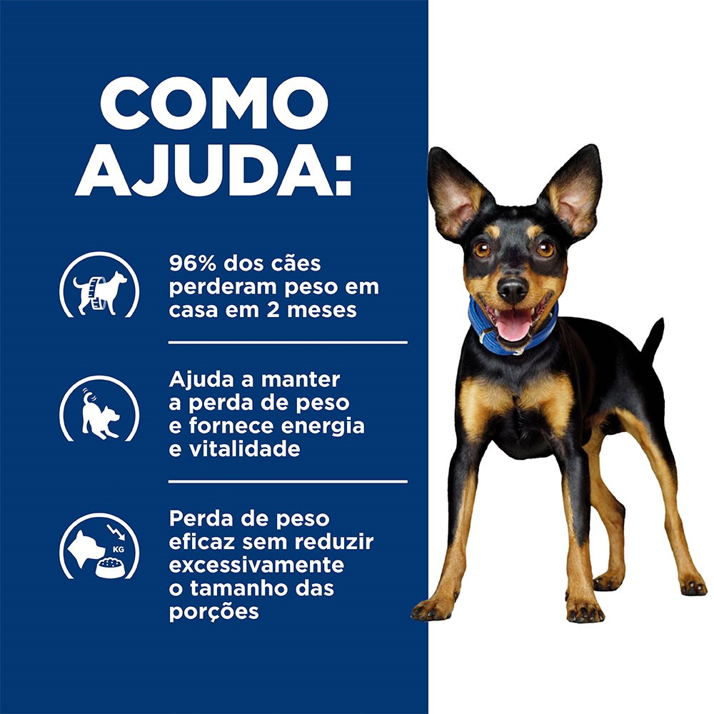 Ração Hill’s Prescription Diet Metabolic Obesidade Pedaços Pequenos para Cães