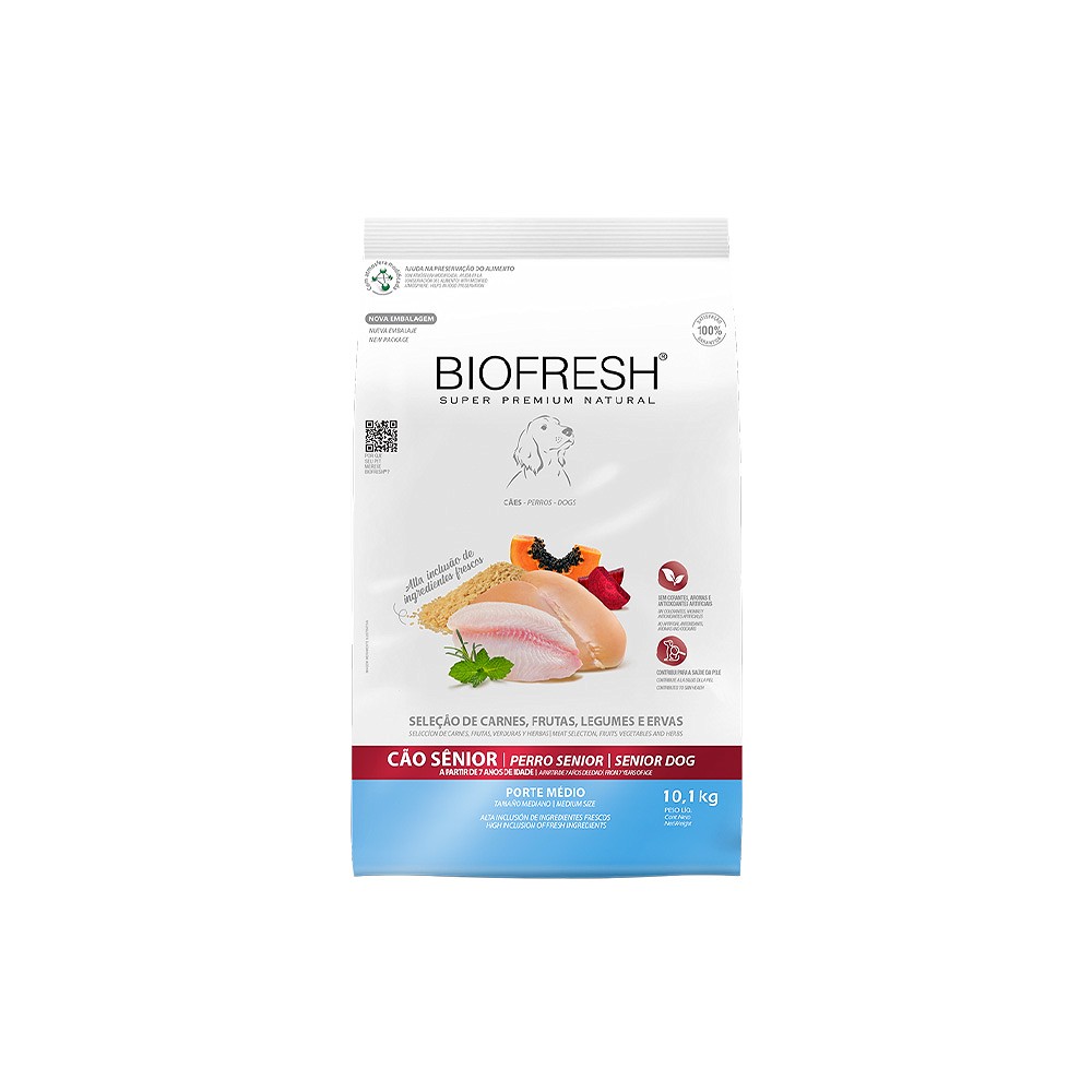 Ração Biofresh para Cães Senior de Porte Médio