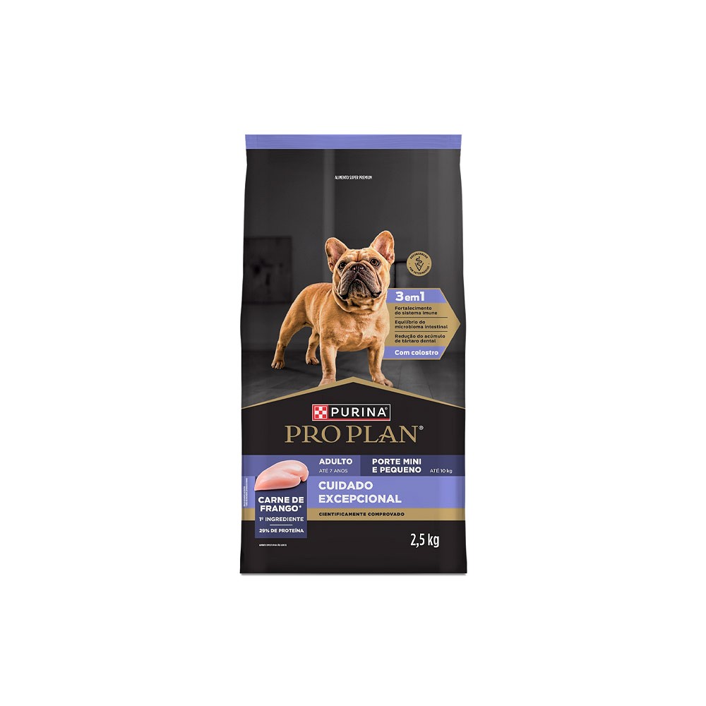 Ração Proplan Cuidado Excepcional para Cães Adultos de Porte Mini e Pequeno