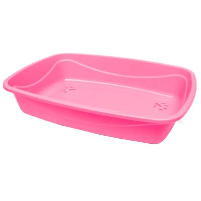 Bandeja Higiênica Pet Injet Luxo Patas Rosa para Gatos U