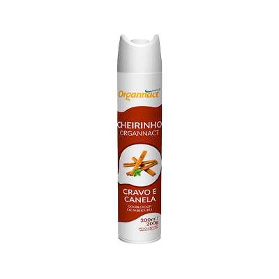 Aromatizador de Ambientes Organnact Cravo e Canela 300ml