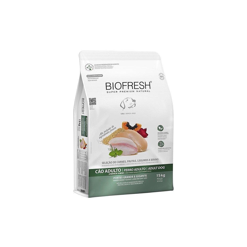 Ração Biofresh para Cães Adultos de Porte Grande 