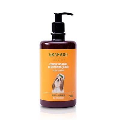 Condicionador Desembaraçador Granado para Cães e Gatos de Pelos Longos 500ml