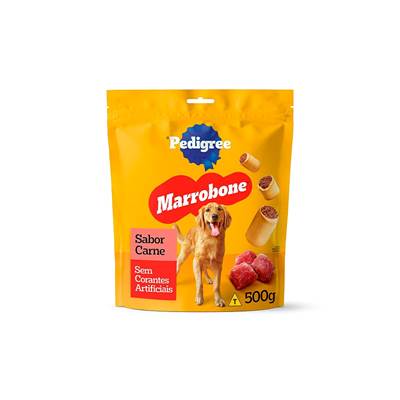 Biscoito Pedigree Biscrok Marrobone para Cães Adultos Sabor Carne 500g