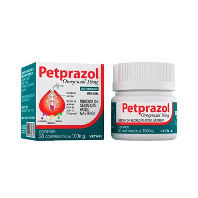 Petprazol para Cães e Gatos - 30 Comprimidos 20mg