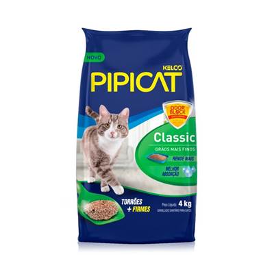Areia Sanitária Pipicat Classic 4kg