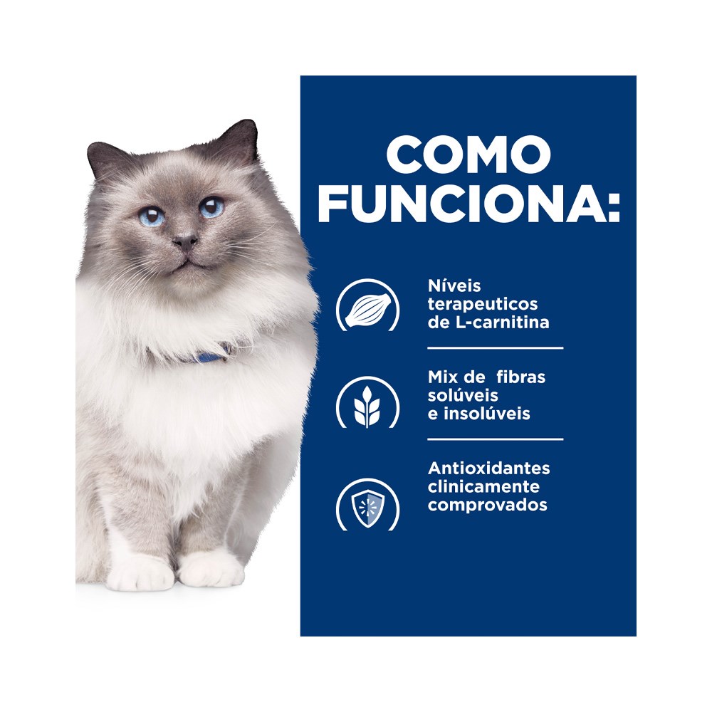 Ração Hills Prescription Diet R/D Redução de Peso para Gatos Adultos Obesos