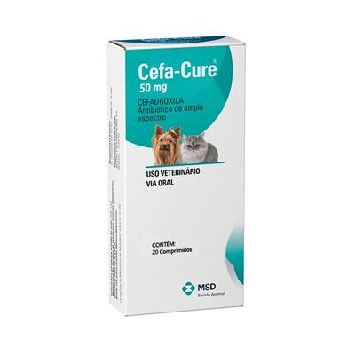 Antibiótico Cefa-Cure 50 mg 20 comprimidos