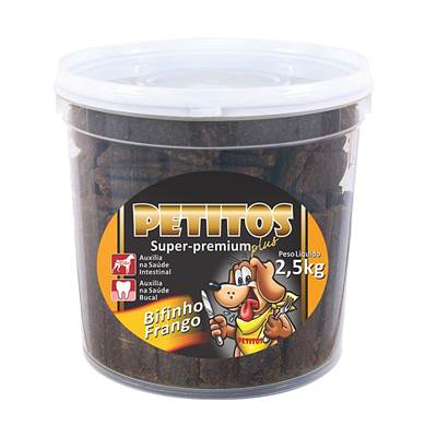 Snack Petitos Bifinho de Frango para Cães 2,5kg