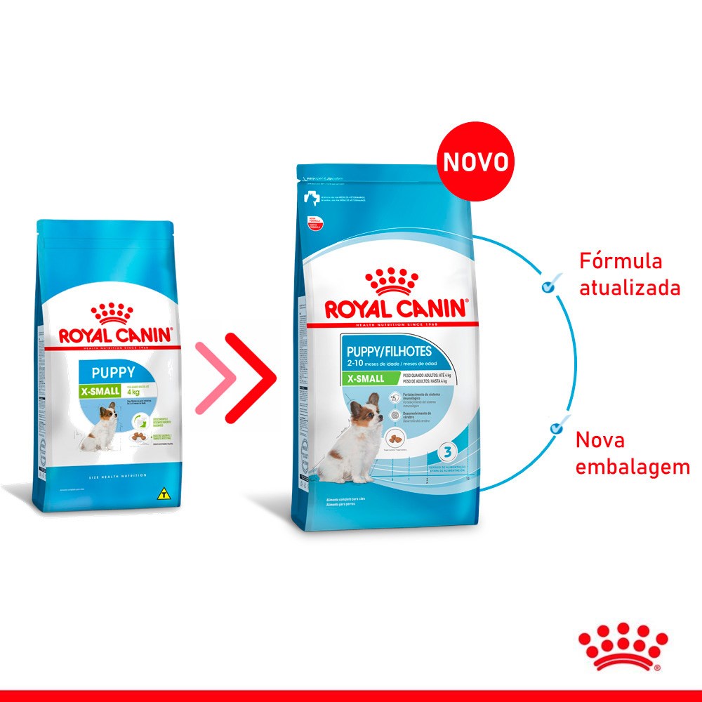 Ração Royal Canin Puppy X-Small para Cães Filhotes de Porte Miniatura