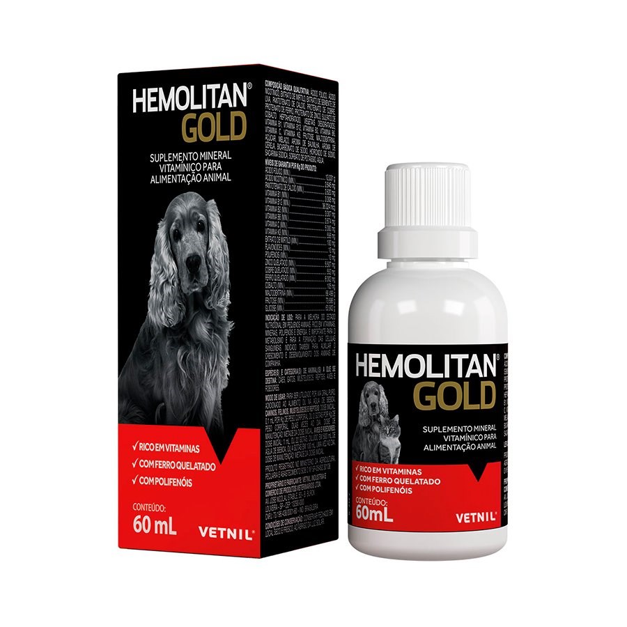 Suplemento Vitamínico Mineral  Hemolitan Gold Gotas  