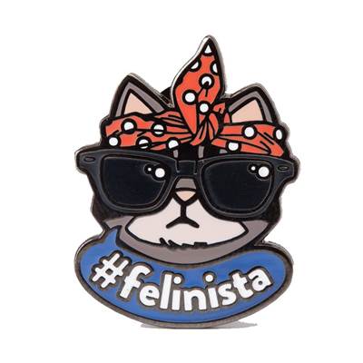 Pin de Lapela Felinista Cansei de Ser Gato U