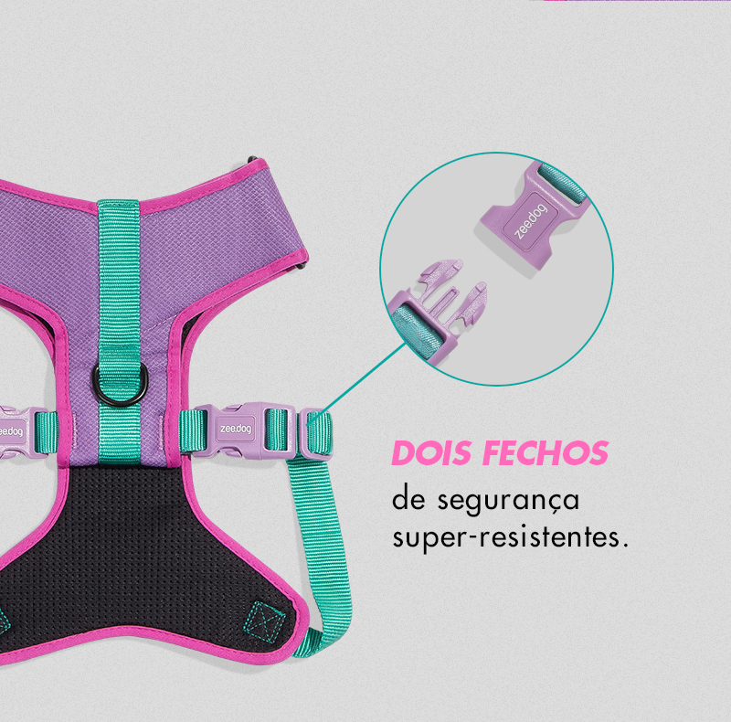 Peitoral para Cachorros Air Mesh Ajustável Jacquard Aura