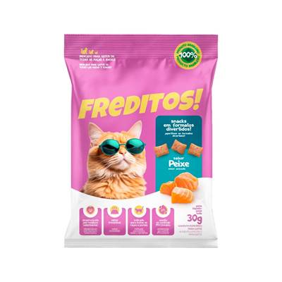 Petisco Freditos para Gatos sabor Peixe 30g
