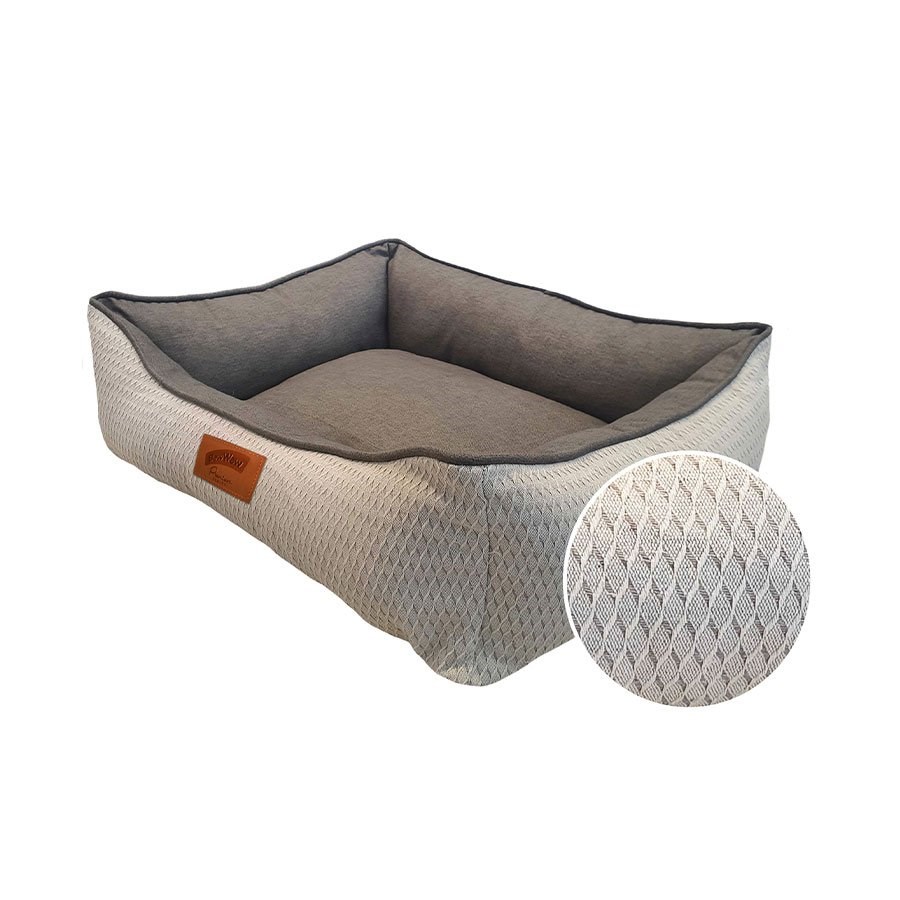 Cama Baw Waw Sonho Decor Bege para Cães e Gatos