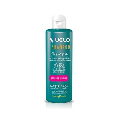 Shampoo Vuelo Filhotes Cheiro de Infância para Cães e Gatos 500ml