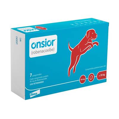 Anti-inflamatório Onsior para Cães acima de 20kg - 40mg 7 comprimidos