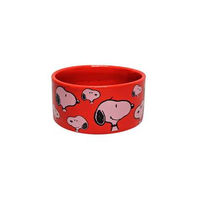 Comedouro Zooz Pets Say Food Porcelana Vermelho para Cães e Gatos G
