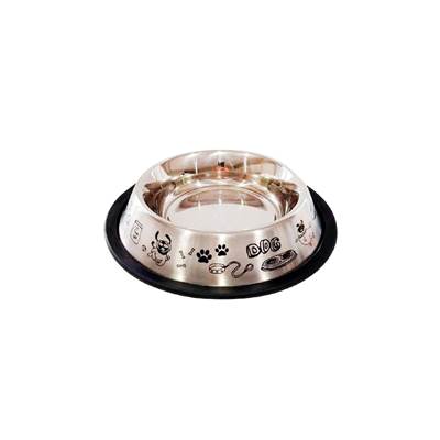 Comedouro The Pets Decor Inox Anti Derrapante para Cães 350ml