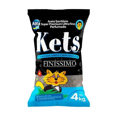 Areia Sanitária Kets Finíssimo 4kg