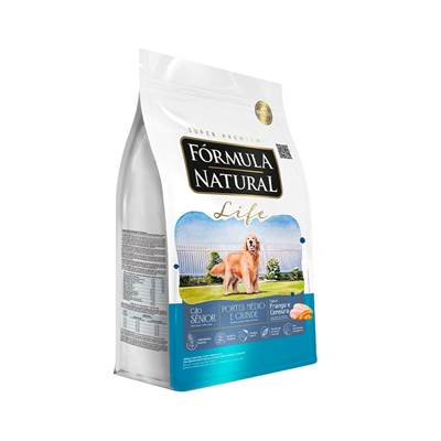 Ração Fórmula Natural Life para Cães Sênior de Porte Médio e Grande 15kg