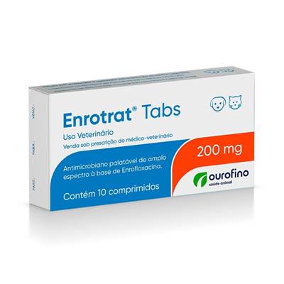 Antibiótico Enrotrat Tabs 200mg