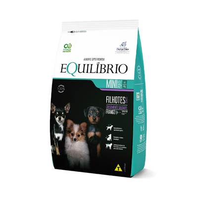 Ração Equilíbrio para Cães Filhotes de Porte Mini sabor Frango 1kg