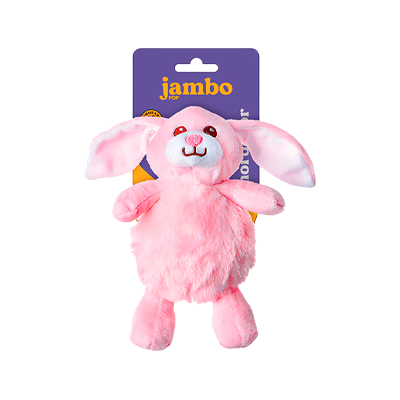 Brinquedo Jambo Mordedor Pelúcia Pop Fofa Coelho para Cães