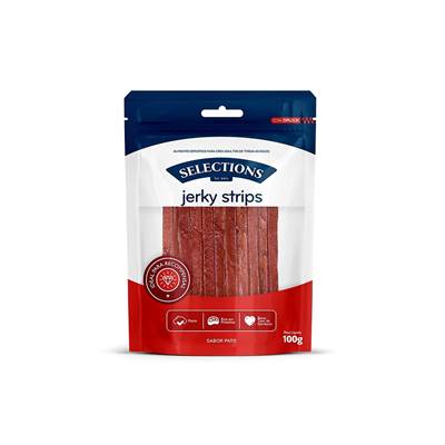 Snack Desidratado Jerky Strips Selections for pets para Cães 100g