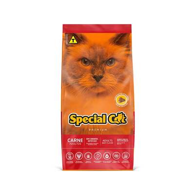 Ração Special Cat para Gatos Adultos Sabor Carne 10,1kg