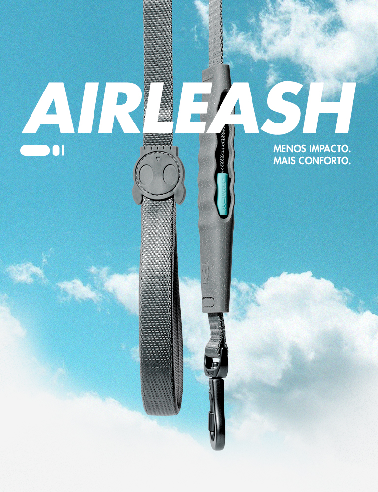 Guia Airleash para Cachorros Carbon