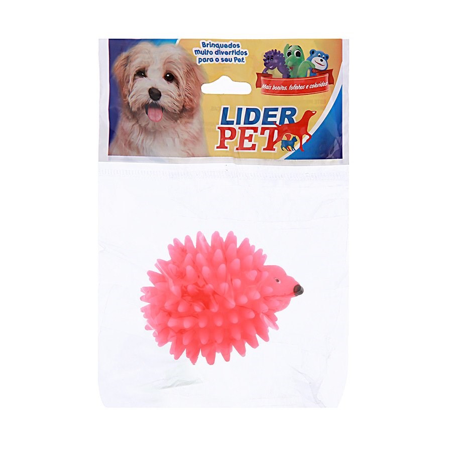 Brinquedo Líder Pet Ouriço para Cães - Cores Sortidas 