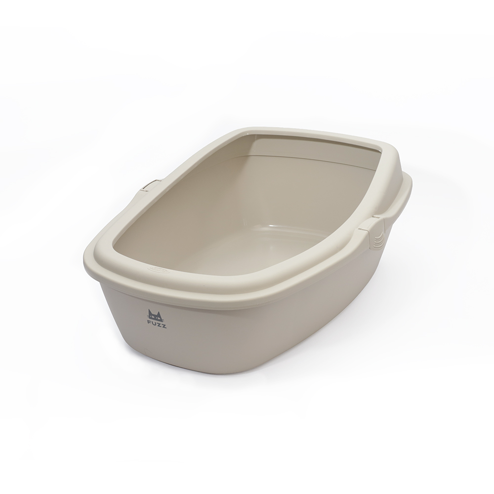 Bandeja Fuzz King para Gatos Off White