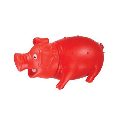Brinquedo Jambo Kelev Mordedor Porco Roinc Vermelho para Cães U
