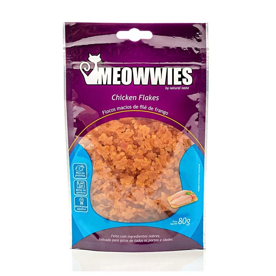 Snack Meowwies Chicken Flake para Gatos