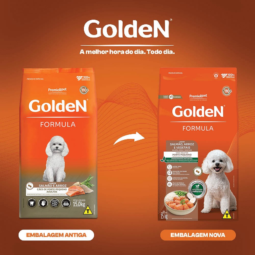 Ração Golden Fórmula para Cães Adultos Mini sabor Salmão